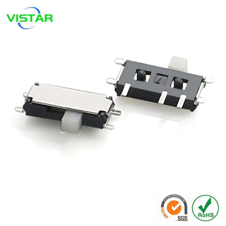 Mini spdt slide switch smt 7pin 七脚小拨动开关