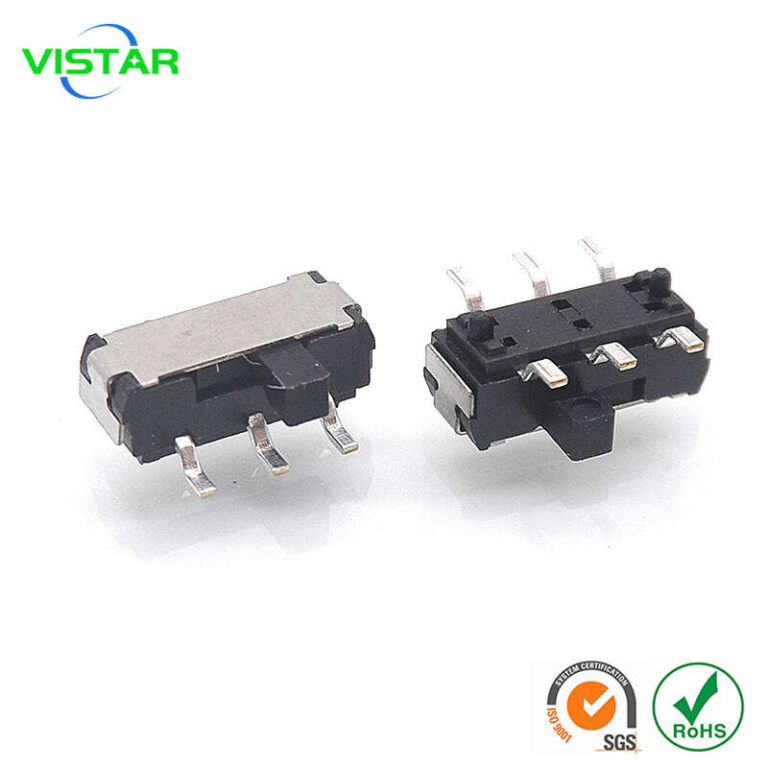 Micro slide switch 2P2T 六脚卧贴小拨动