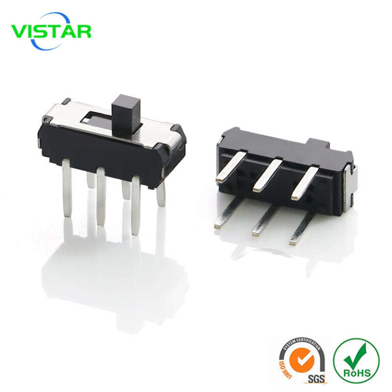 Miniature slide switch 6pin dip 六脚2档直插小拨动