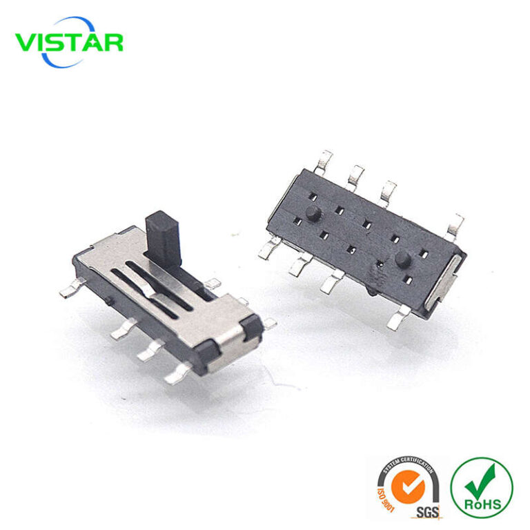 8 pin mini slide switch 2P3T 八脚小拨动开关