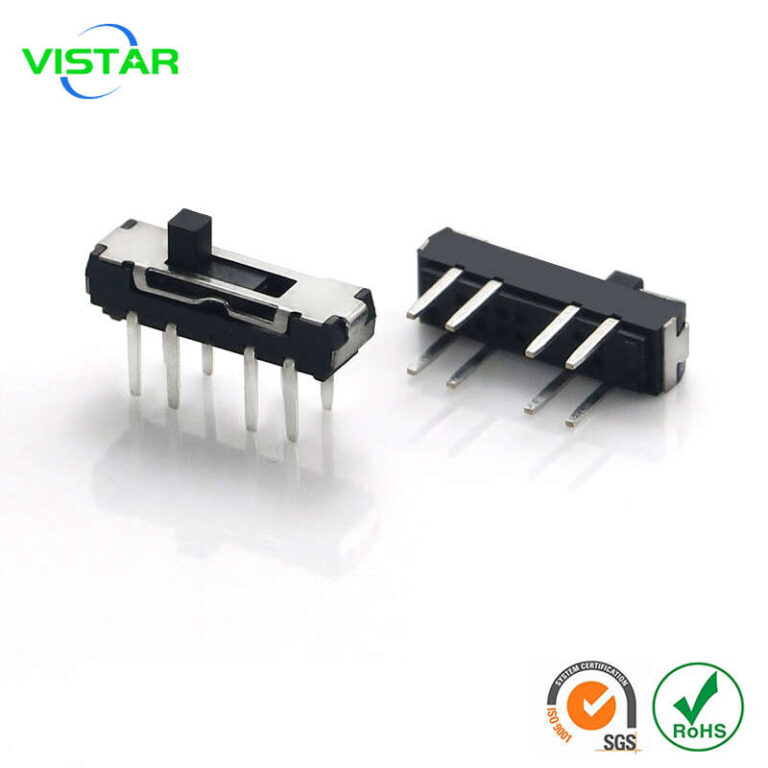 dpdt mini slide switch 8 pin 2P3T miniature dip vertical 8脚2档小拨动开关