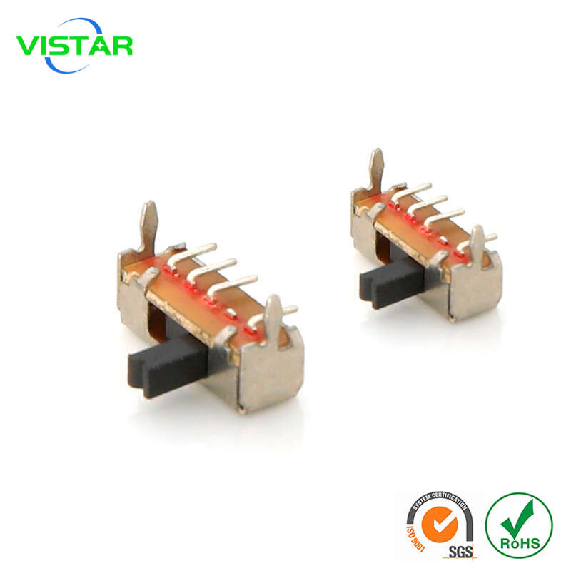 Three position slide switch 四脚三挡卧式拨动开关弯脚贴片滑动开关1P3T