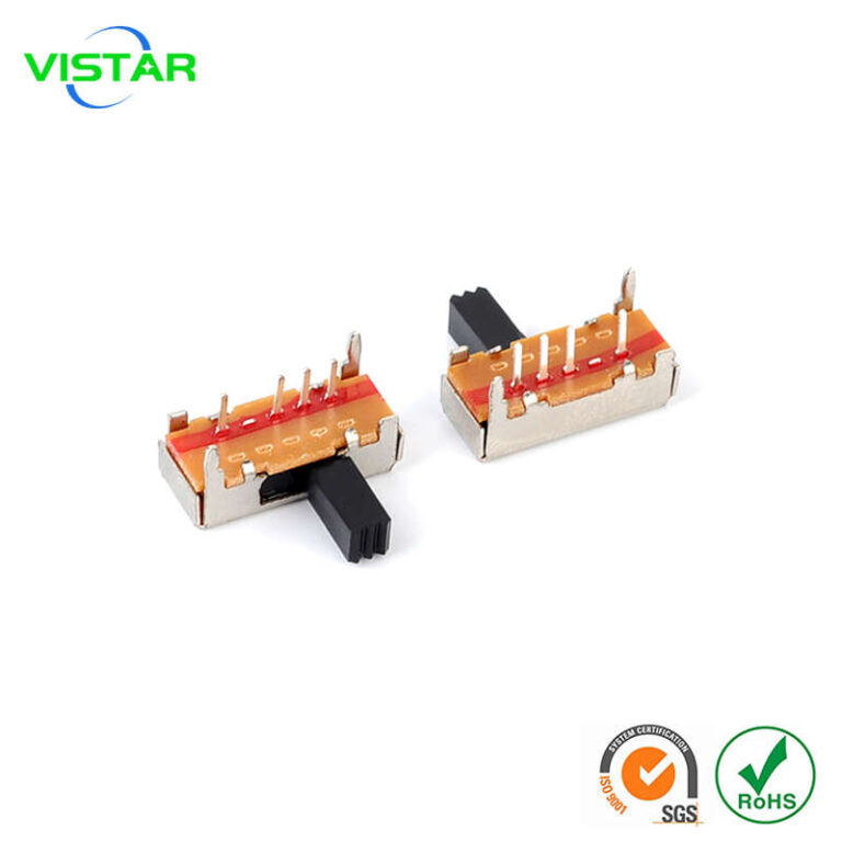 1P3T slide switch 单排脚三档拨动开关SK-13D12侧滑拨动开关