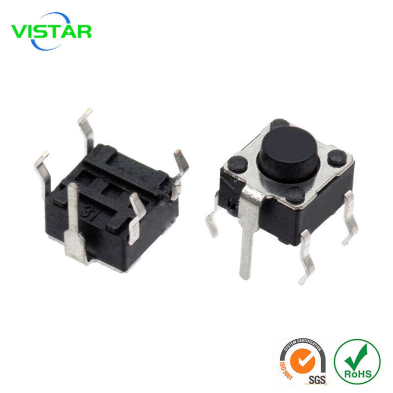 Tactile button switch 6mm 6*6按键开关带G脚