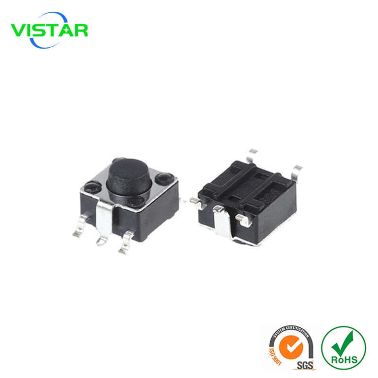 5 pin tactile switch 轻触开关6X6带接地脚G脚