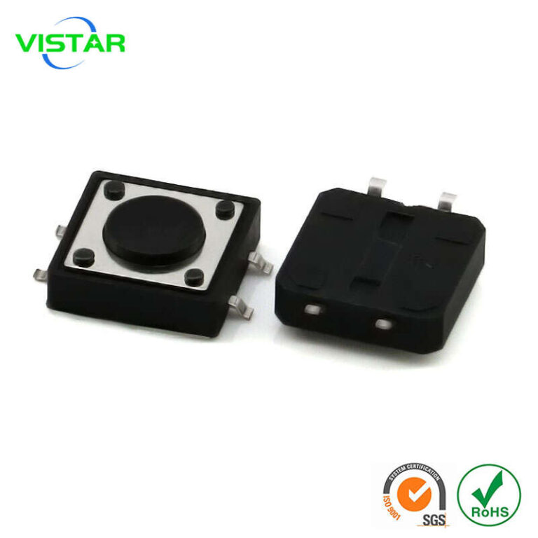 Tact switch 12x12 贴片轻触开关耐高温贴片12x12x4.3-15mm微型按键开关