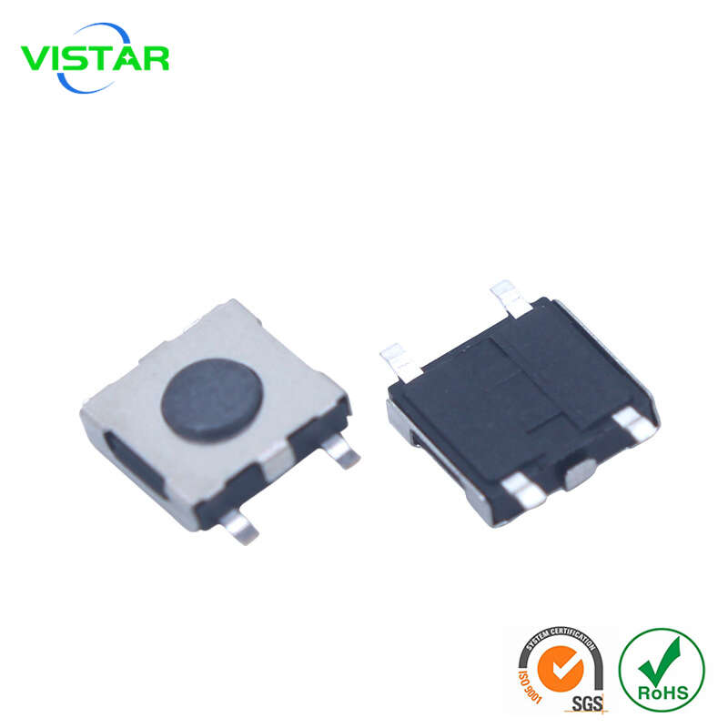 Panel mount tactile switch SMT 4PIN 4.5x4.5x1.5 轻触开关4.5*4.5*1.5贴片4脚黑头