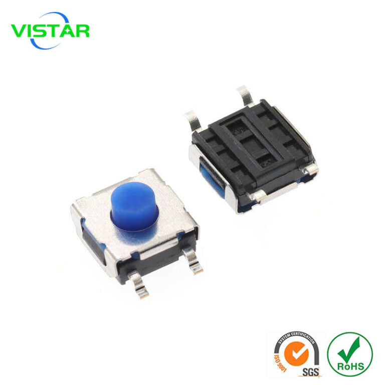 6x6 Tactile switch smd 6.2x6.2 硅胶按钮开关