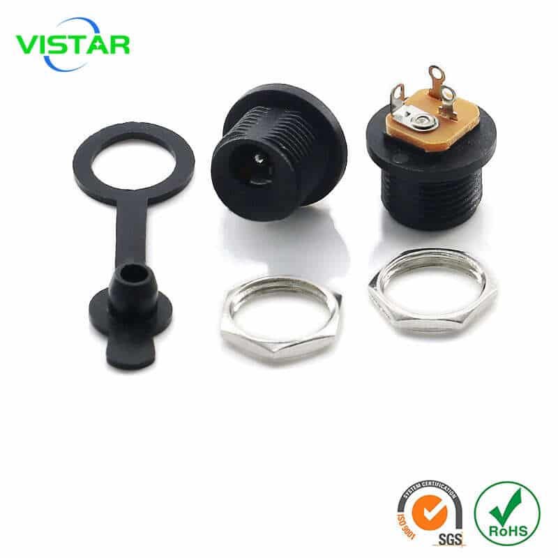 DC POWER SOCKET WITH NUT
