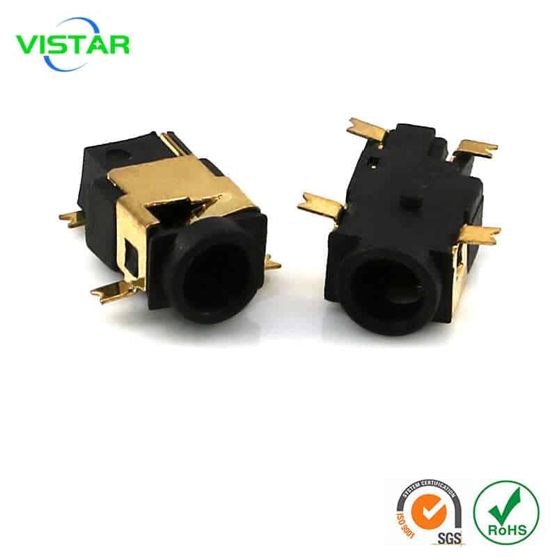 dc jack female smt 4pin DC电源插座4脚贴片直流DC插座 DC085电源插座