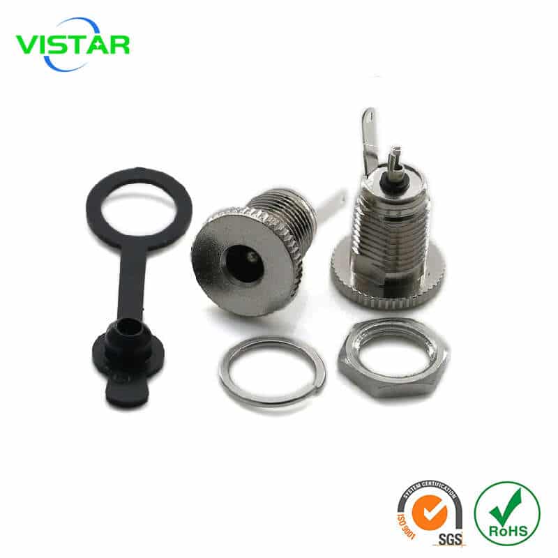 DC socket with nut 大电流DC插座