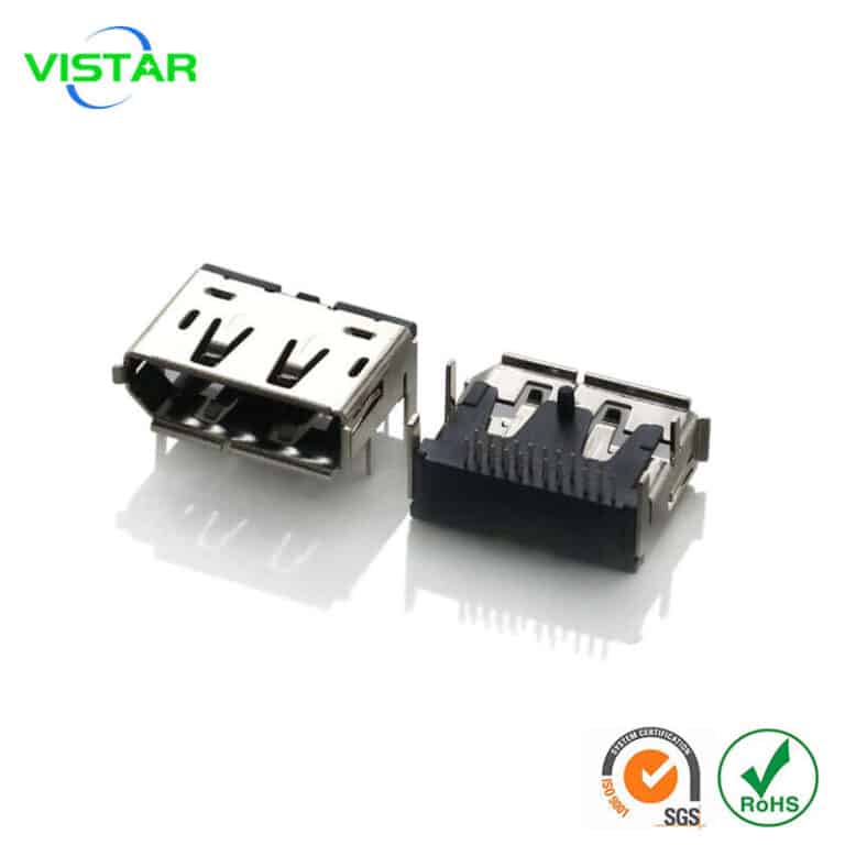 DisplayPort connector 20 pin DisplayPort母座插板