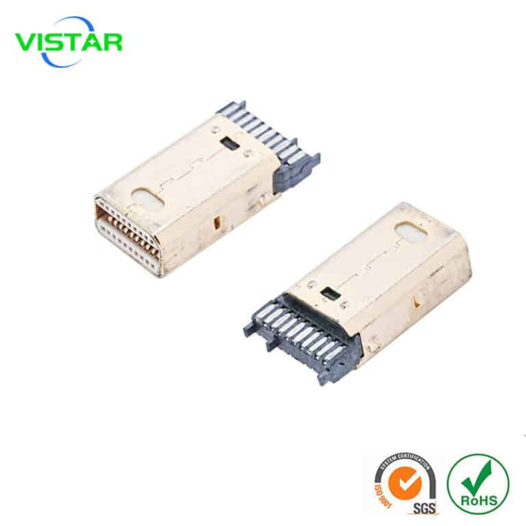 mini DisplayPort solder connector mini DP焊线公头