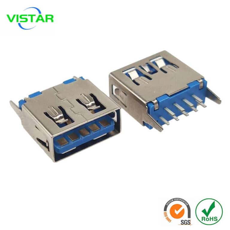 USB 3.0 connector dip veritcal
