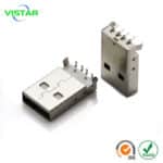 usb male connector 90° On board USB A公沉板