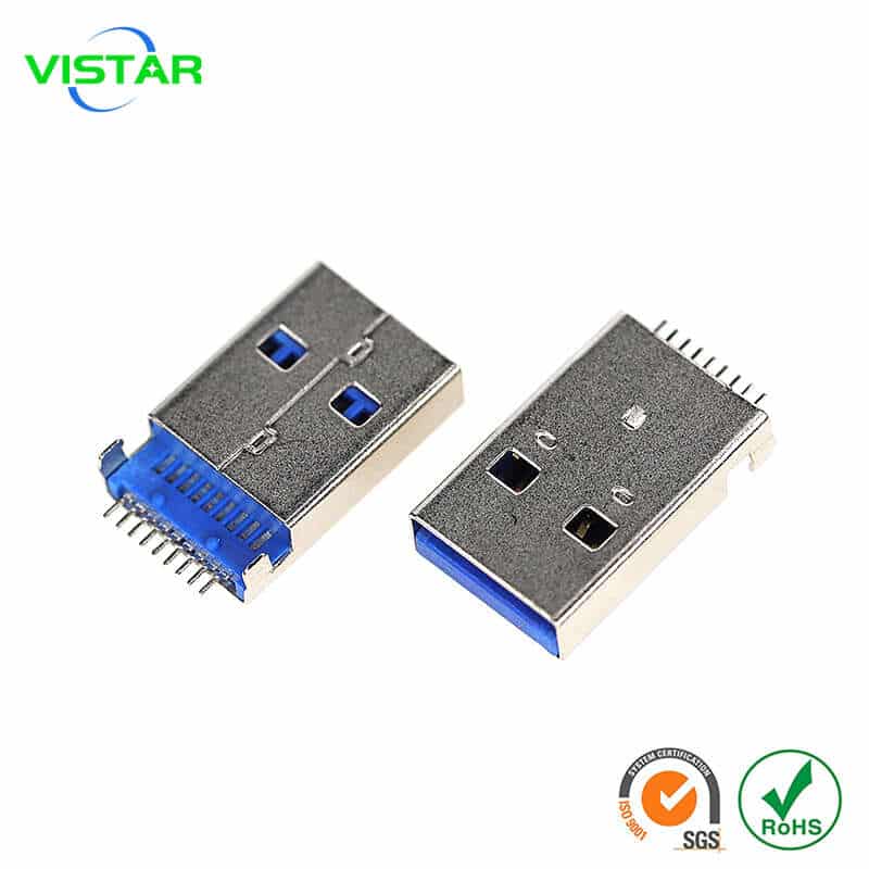 USB 3.0 male connector USB3.0沉板公头