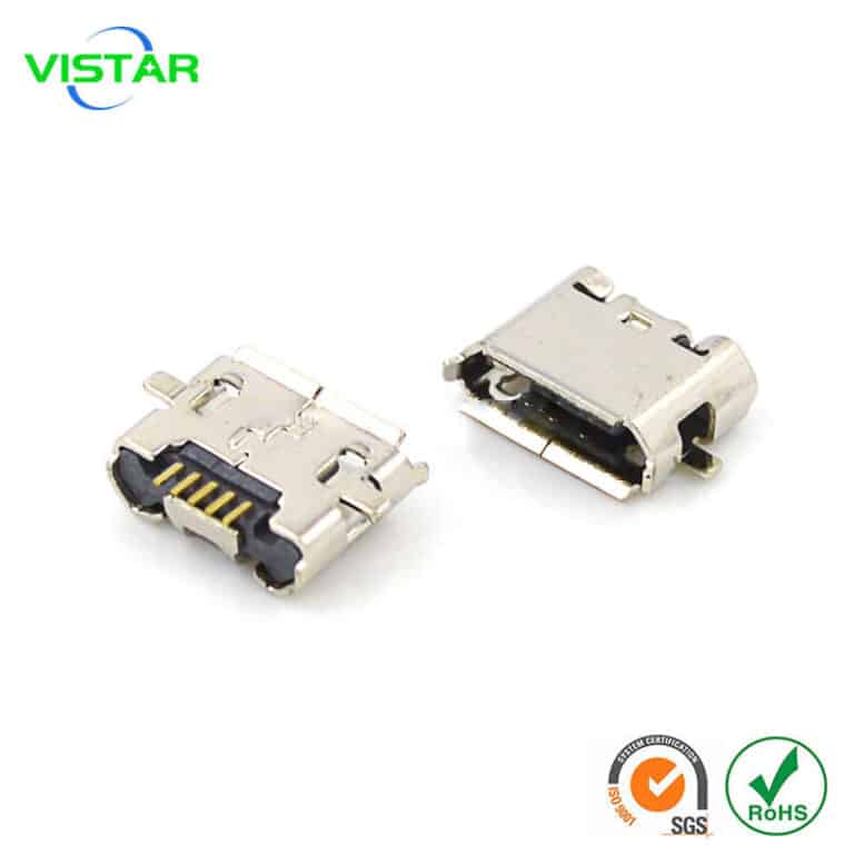 Micro usb b connector 5p MICRO USB母座